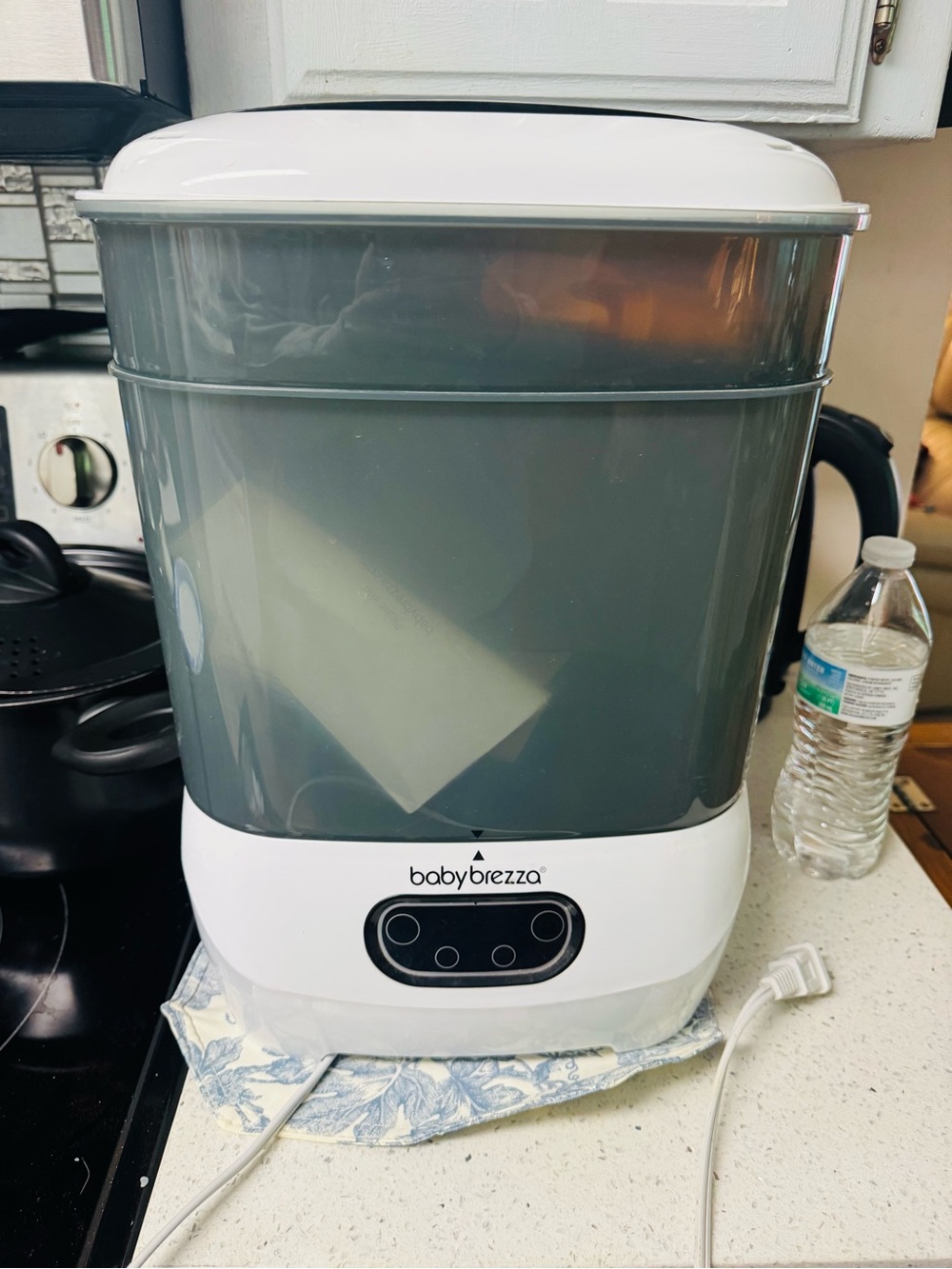 Baby Brezza White & Gray Electric Baby Bottle Sterilizer